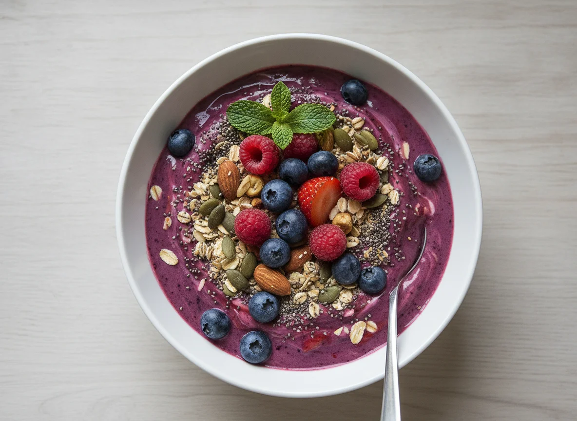 Müsli mit Beerenjoghurt photo