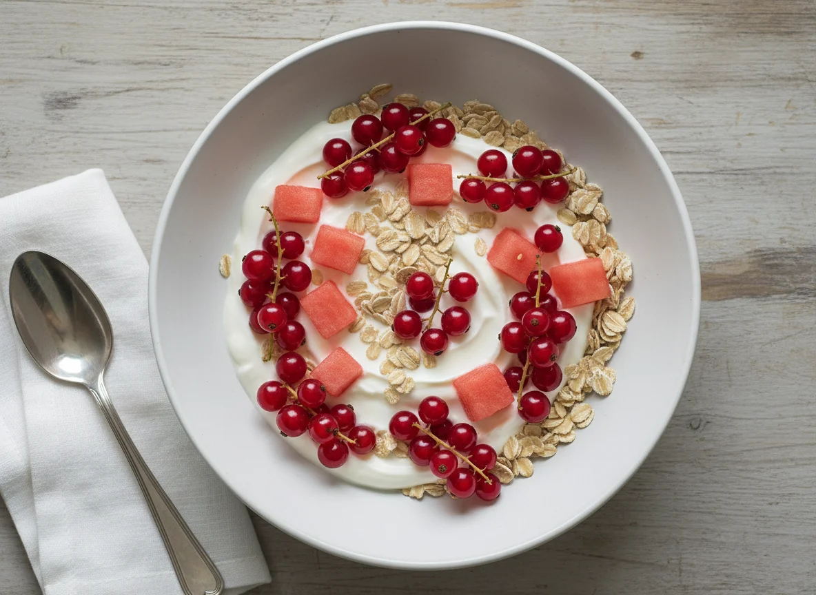 Müsli mit Früchten und Joghurt photo