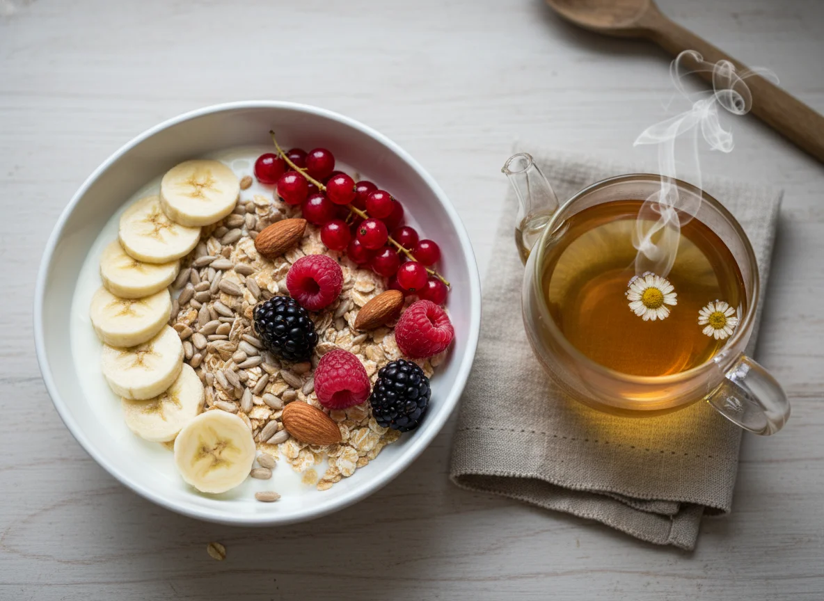 Müsli mit Früchten und Kernen photo