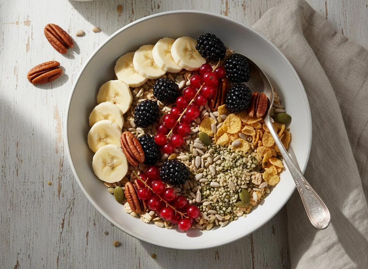 Müsli mit Früchten und Nüssen photo
