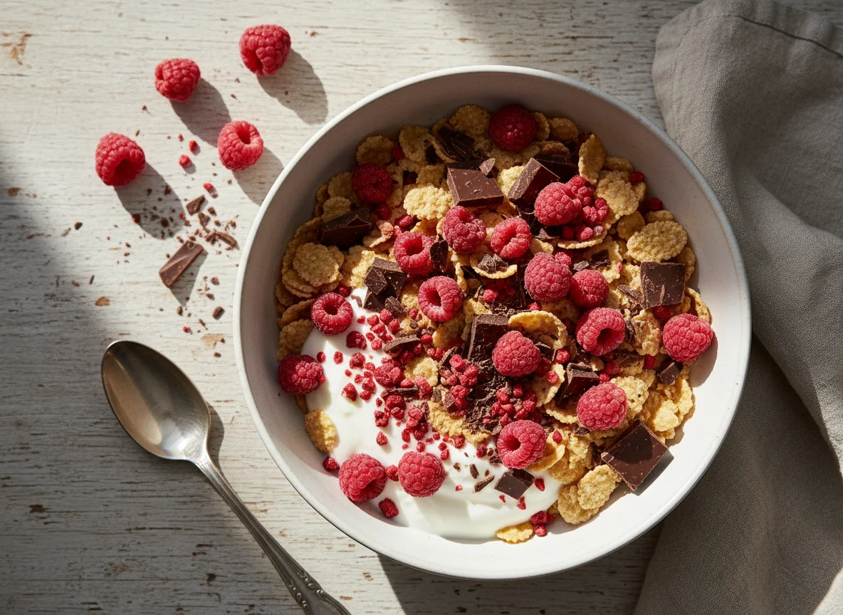 Müsli mit Joghurt und Beeren photo