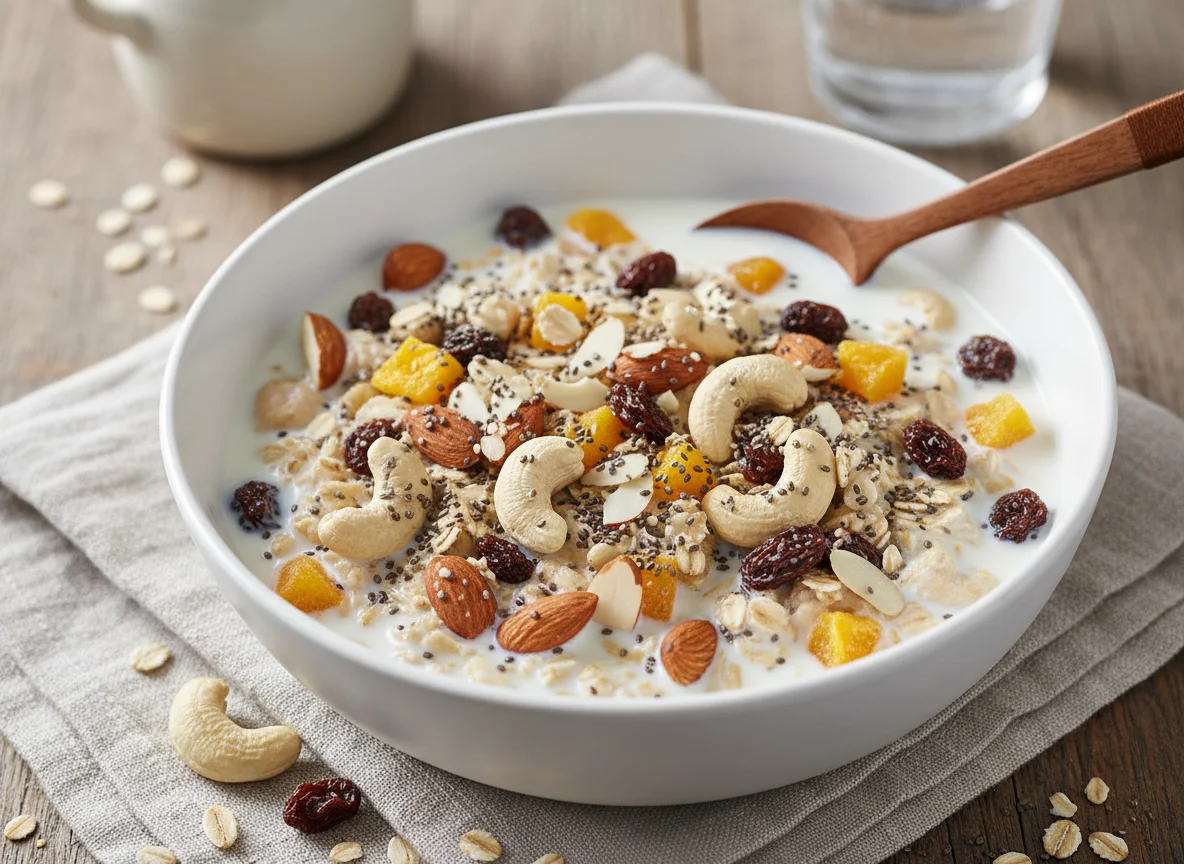 Müsli mit Nüssen und Chiasamen photo