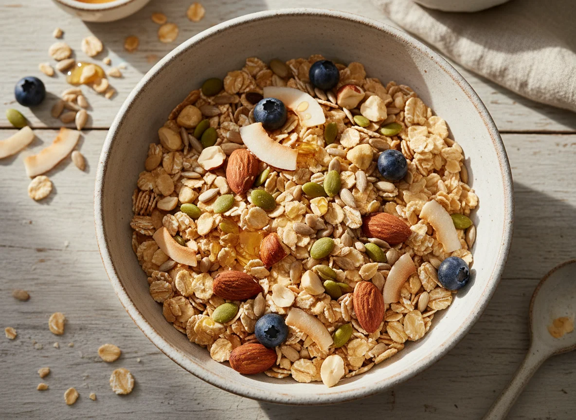 Müsli mit Nüssen und Samen photo