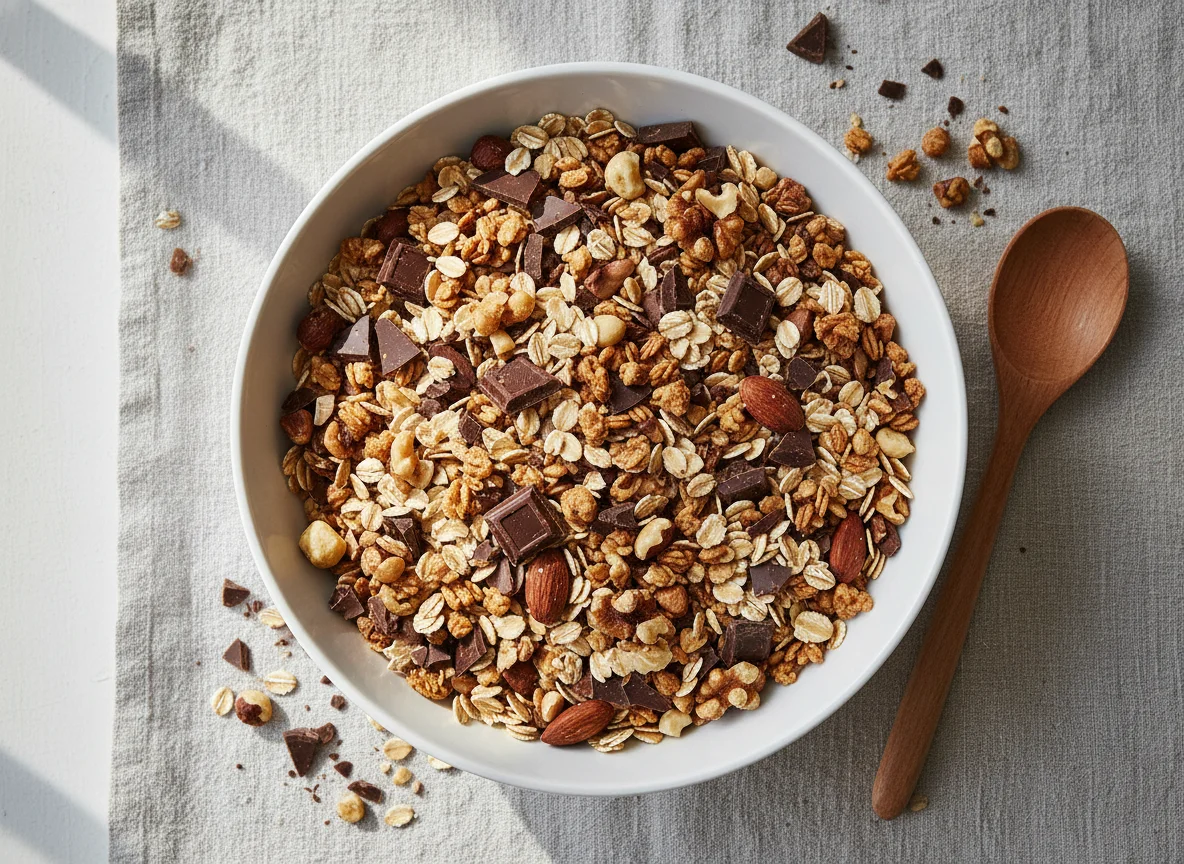 Müsli mit Schokostückchen photo