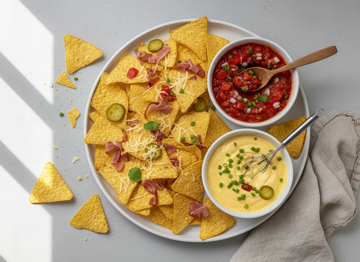Nachos mit Dips photo