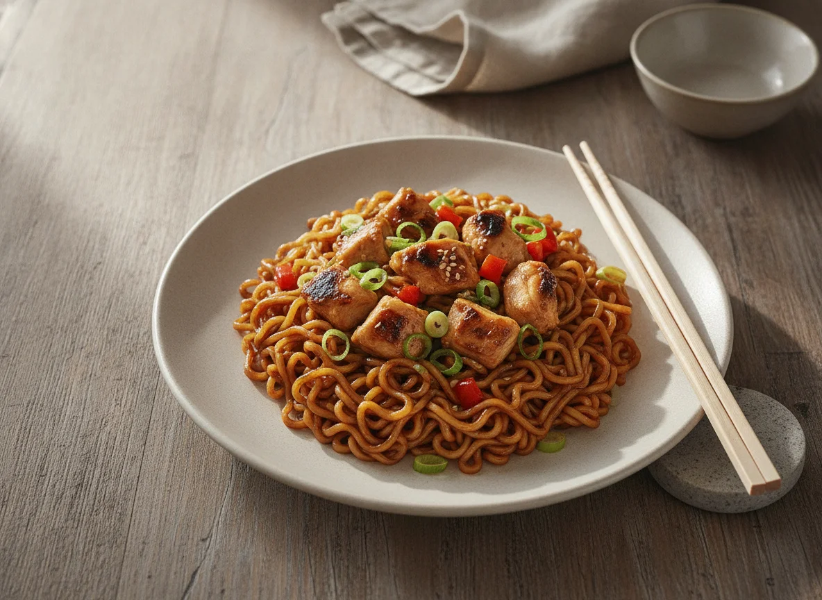 Nissin Cup Noodles Soba Yakitori Chicken photo