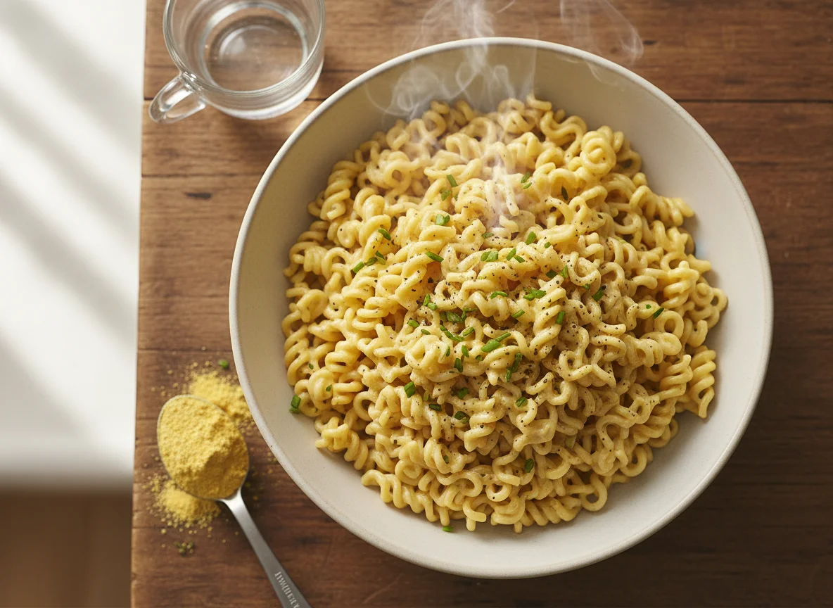 Nudeln in Käse-Sahne-Sauce photo