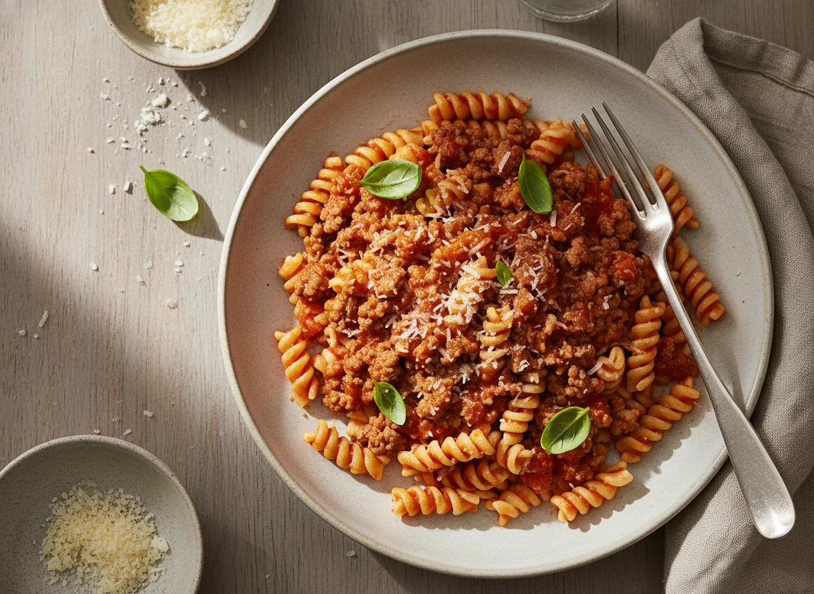 Nudeln mit Faschiertem photo