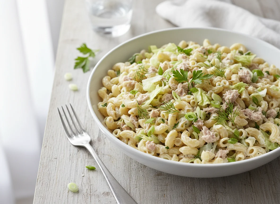 Nudelsalat mit Thunfisch photo