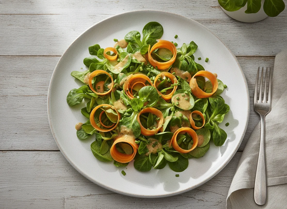 Nüsslisalat mit Karotten photo
