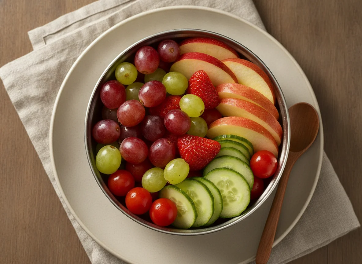 Obst- und Gemüsedose photo