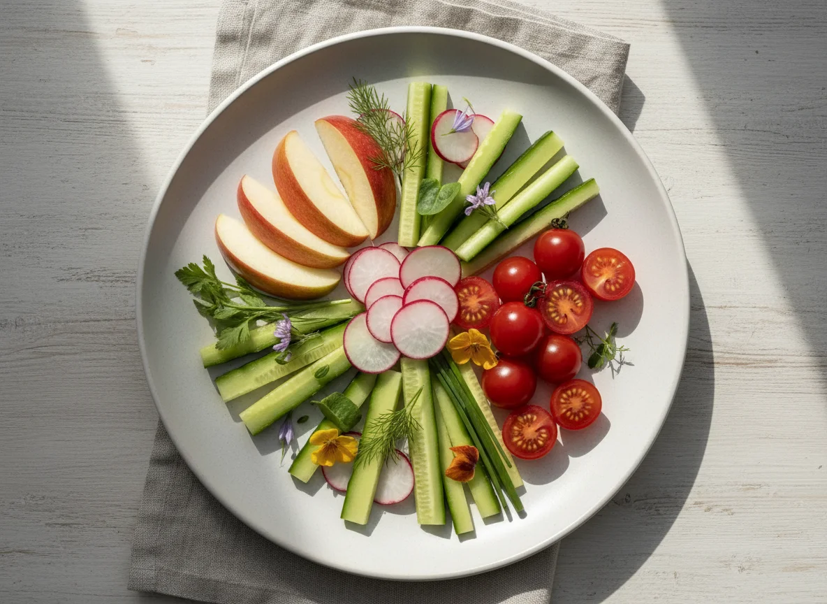 Obst- und Gemüsesnack photo