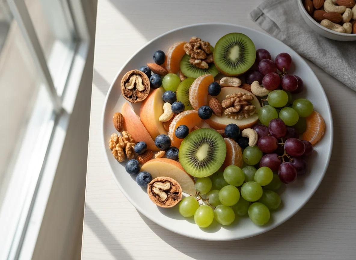 Obst- und Nusssnack photo