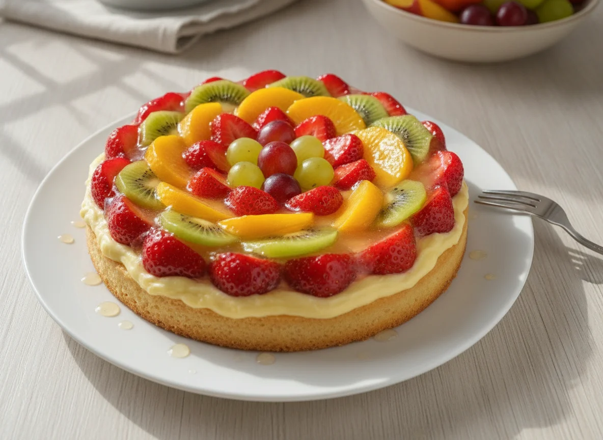 Obsttorte mit Tortenguss photo