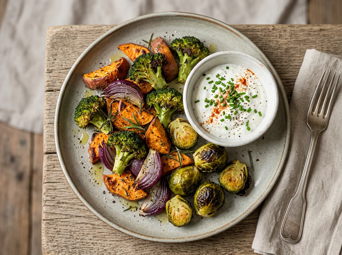 Ofengemüse mit Dip photo