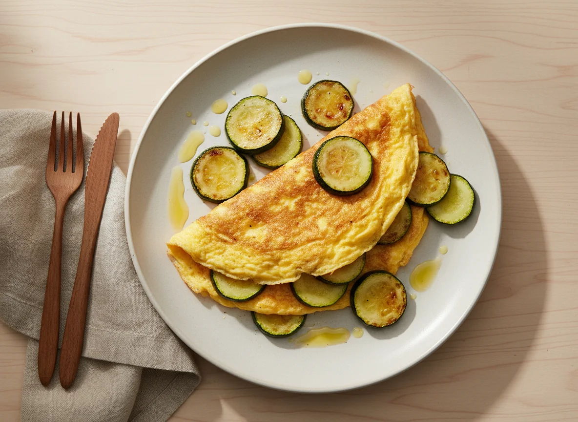 Omelett mit Zucchini photo