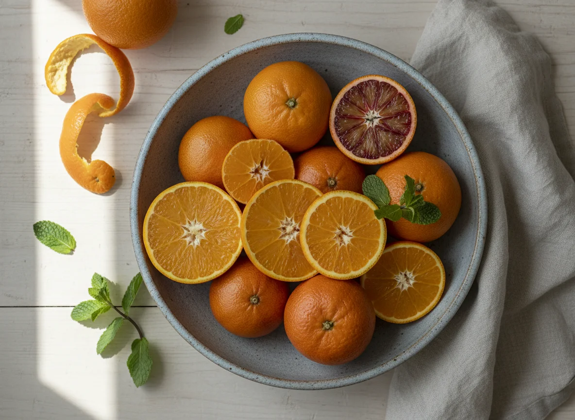 Orangen in einer Schale photo