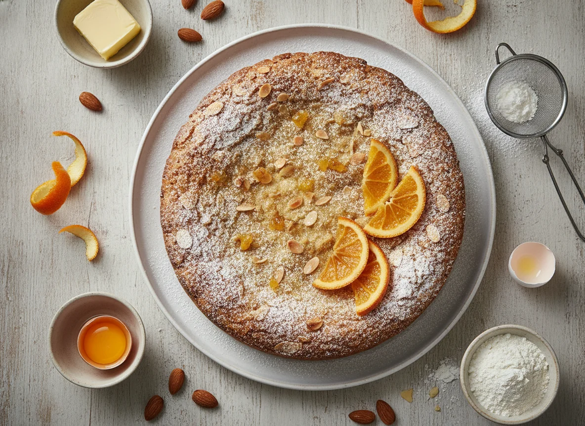 Orangen-Mandel-Kuchen photo
