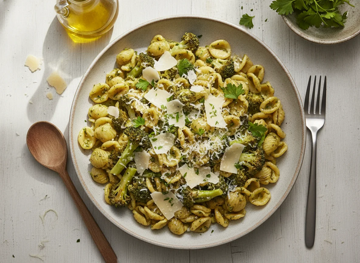 Orecchiette mit Brokkoli und Parmesan photo