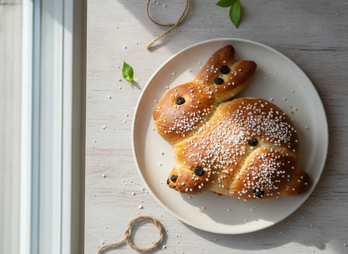 Osterhase aus Hefeteig photo