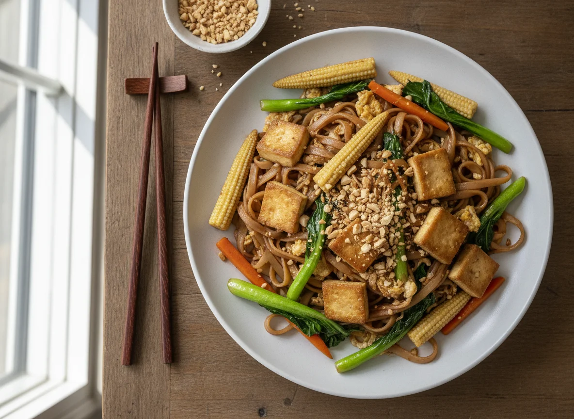 Pad See Ew mit Tofu photo