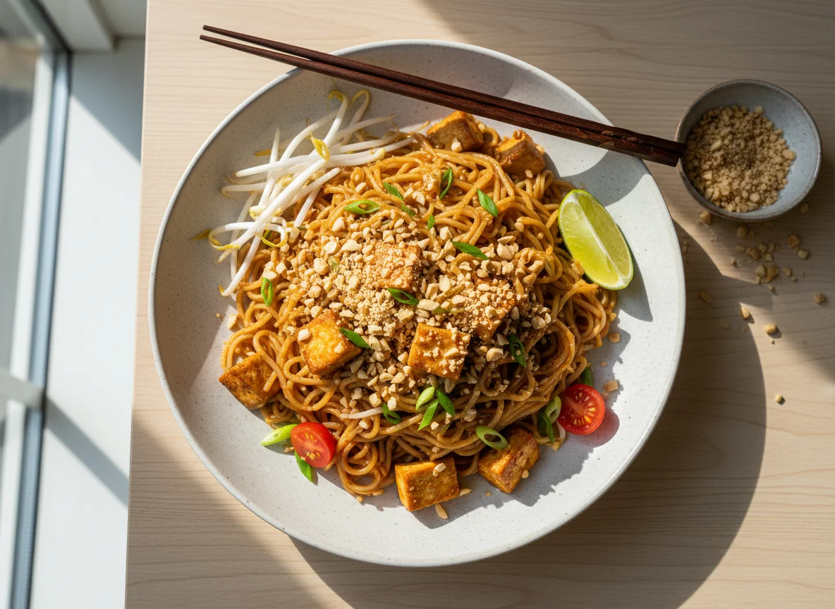 Pad Thai mit Tofu photo