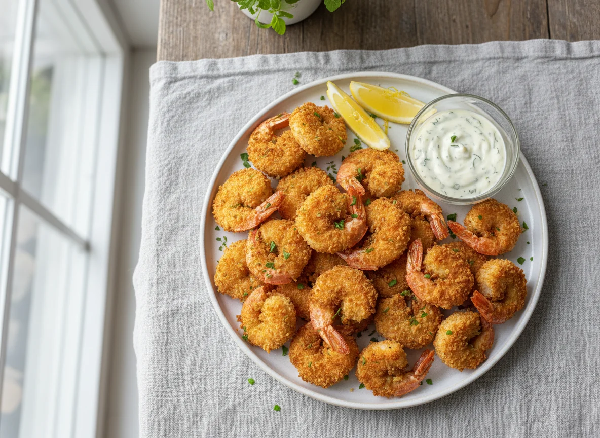 Panierte Garnelen photo