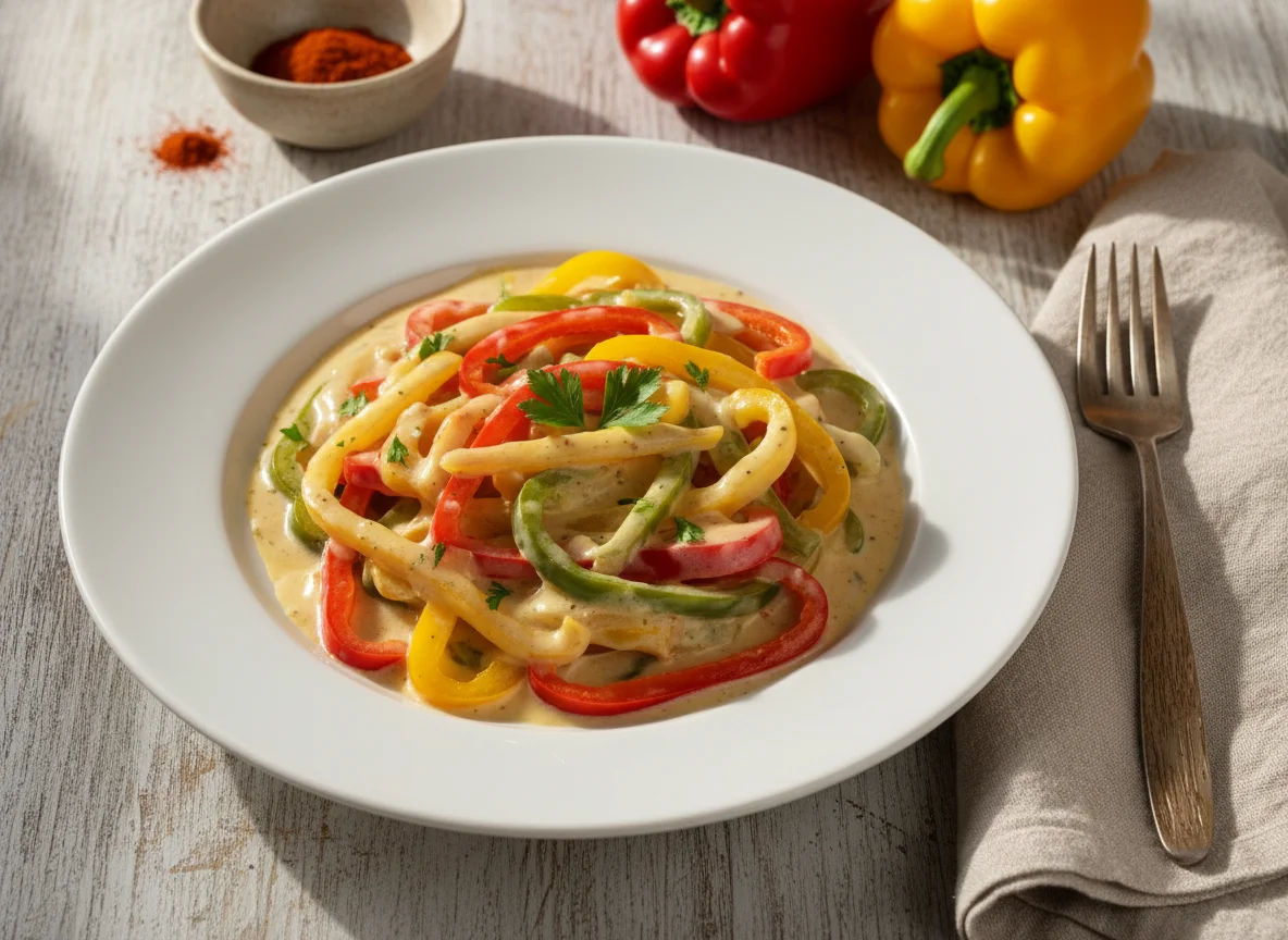 Paprika in Sahnesauce photo