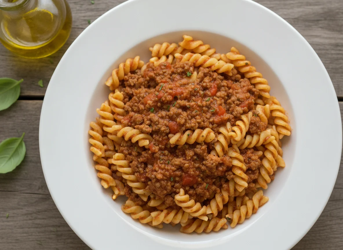 Pasta Bolognese (Fusilli) photo