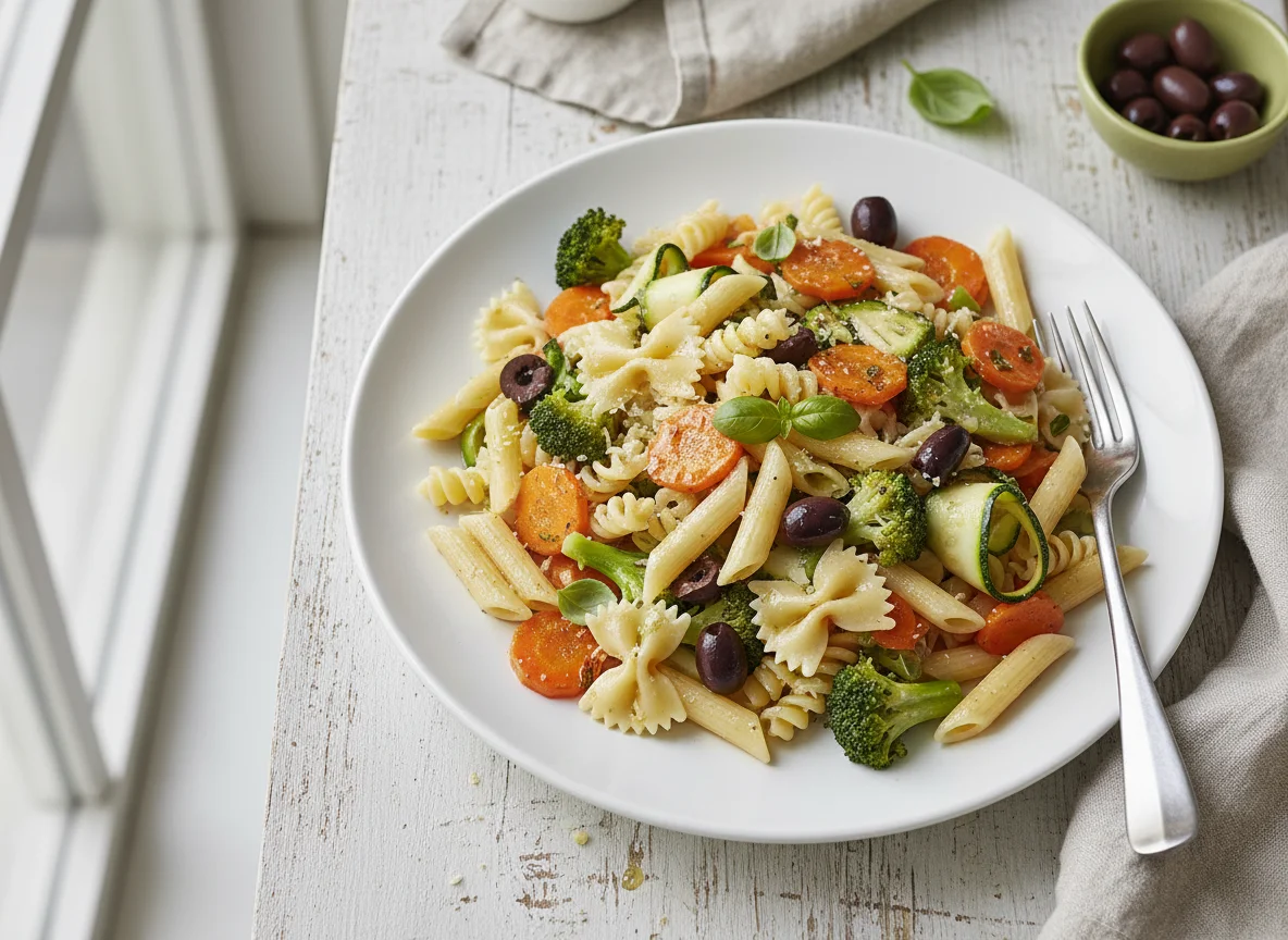 Pasta mit Gemüse photo