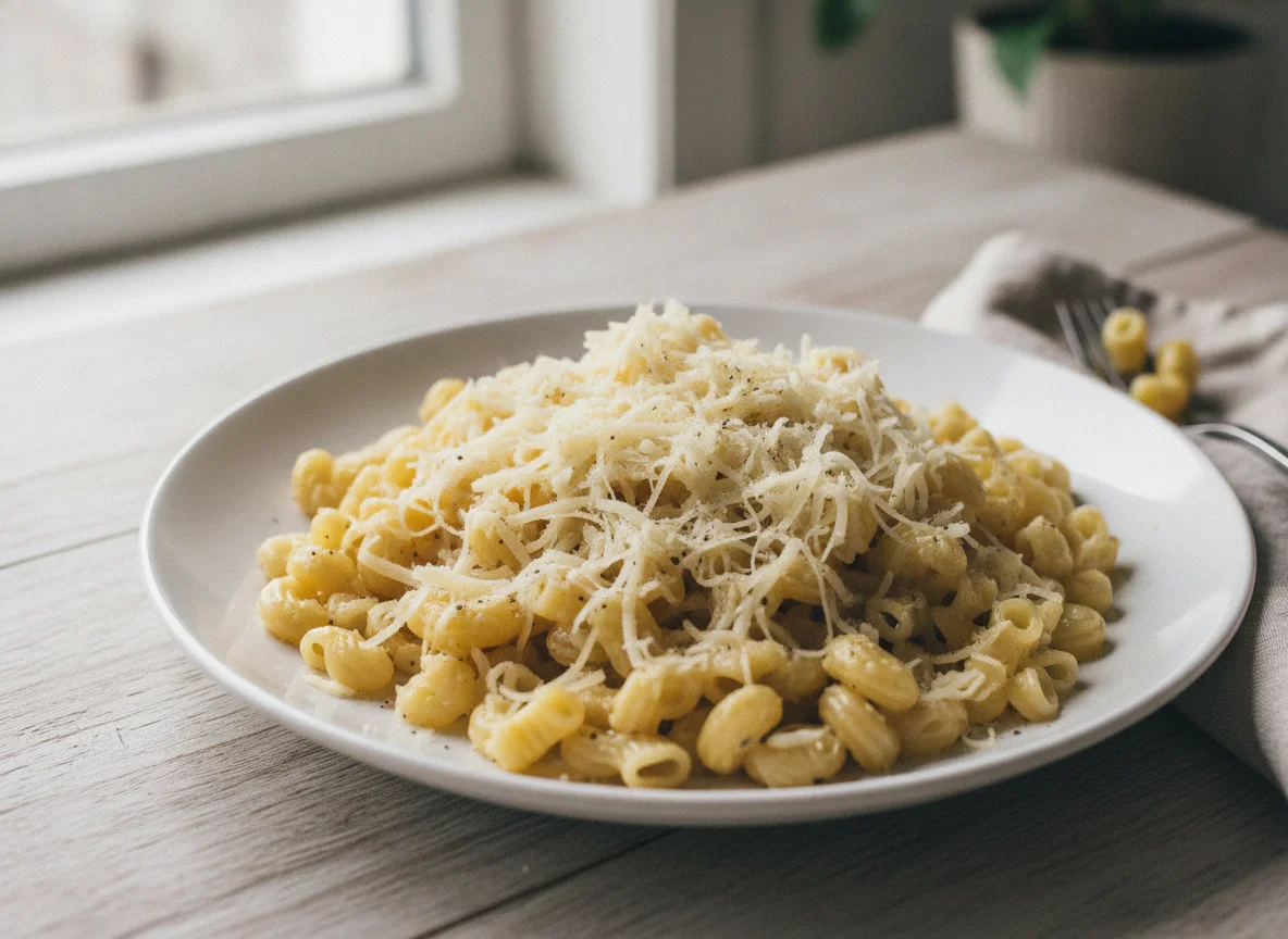 Pasta mit Käse photo