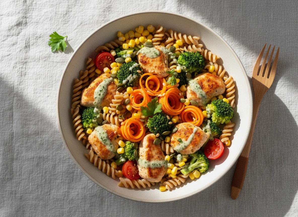 Pasta-Chicken Bowl photo