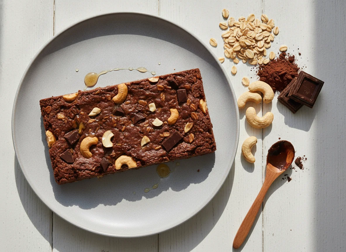 Peak Punk Bio Oat Flapjack Brownie Cashew photo