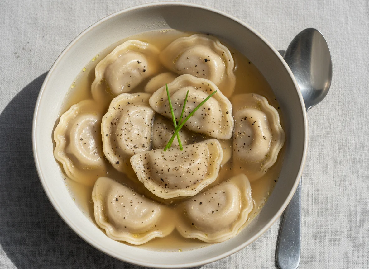 Pelmeni in Brühe photo