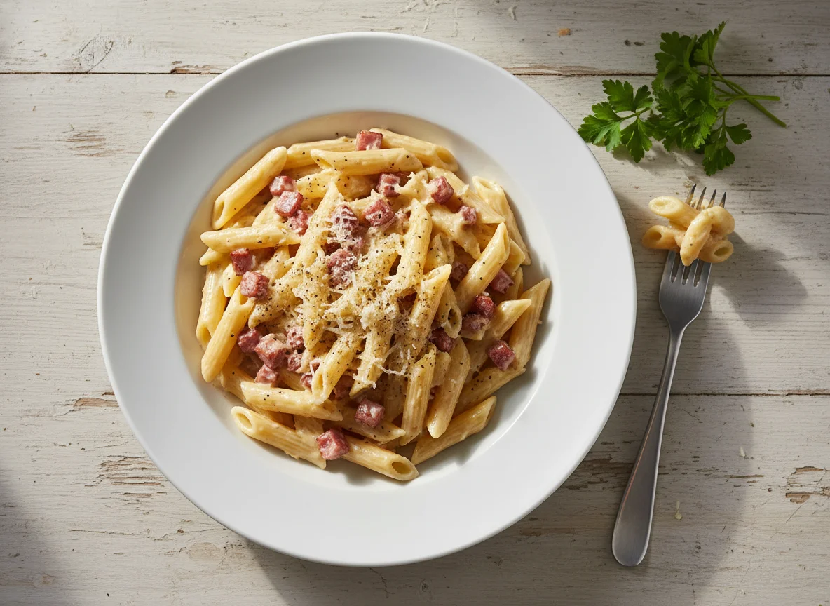 Penne Carbonara photo