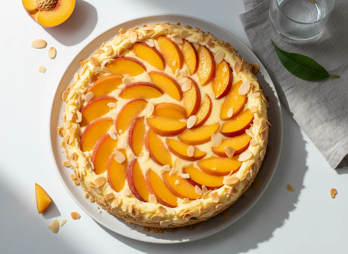 Pfirsich-Käsekuchen photo