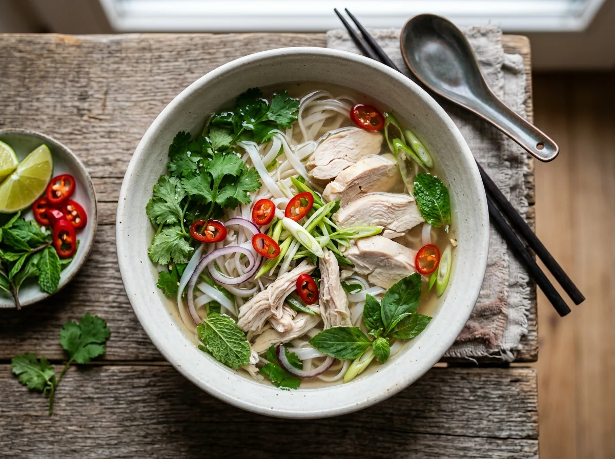Pho Ga (Hühner-Nudelsuppe) photo