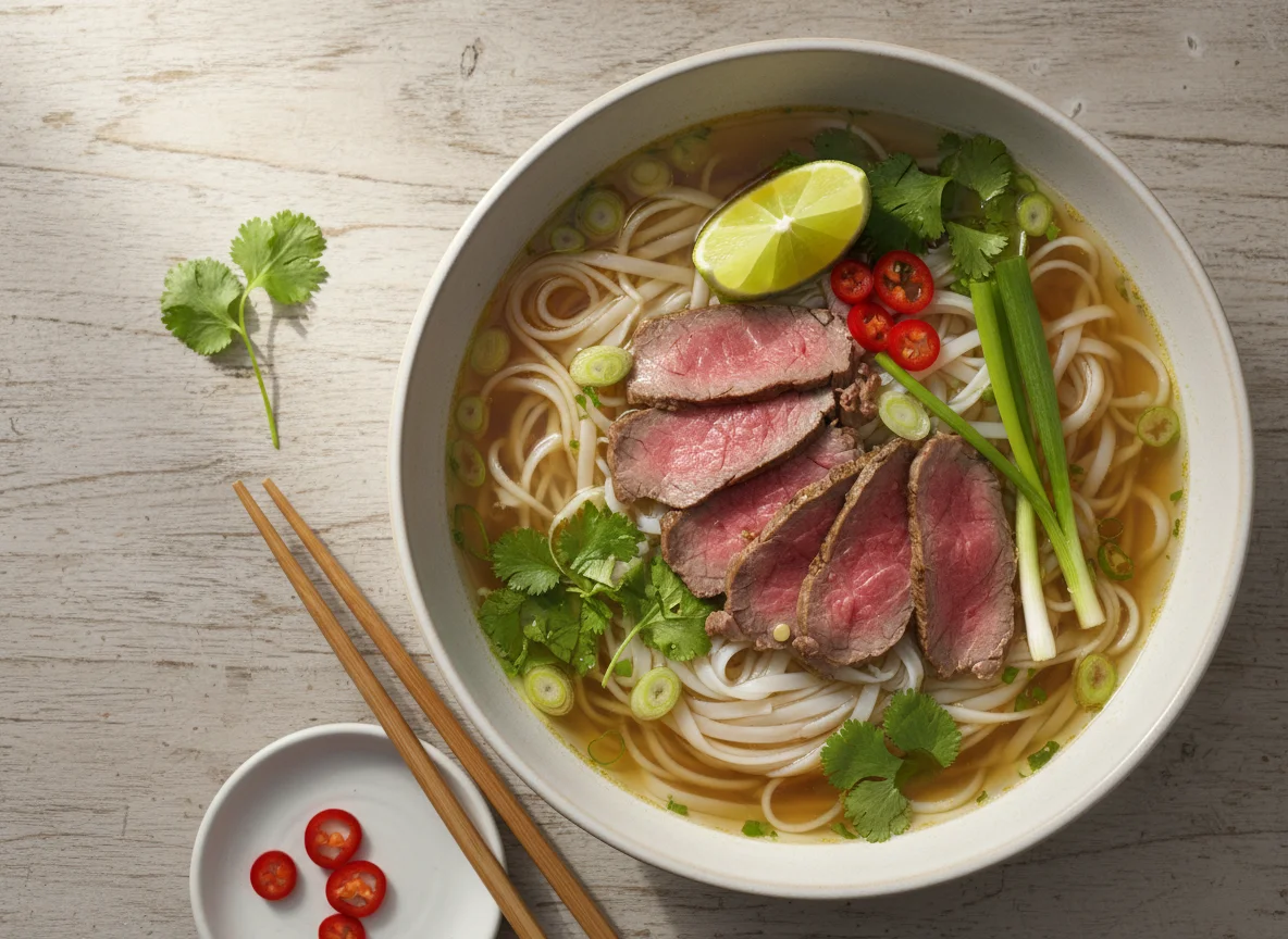 Pho mit Rindfleisch photo