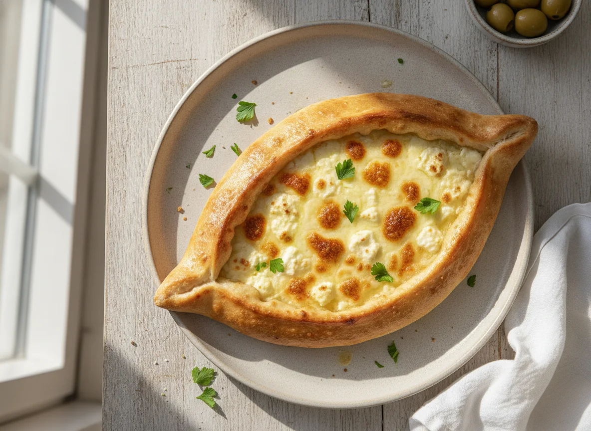 Pide mit Käsefüllung photo