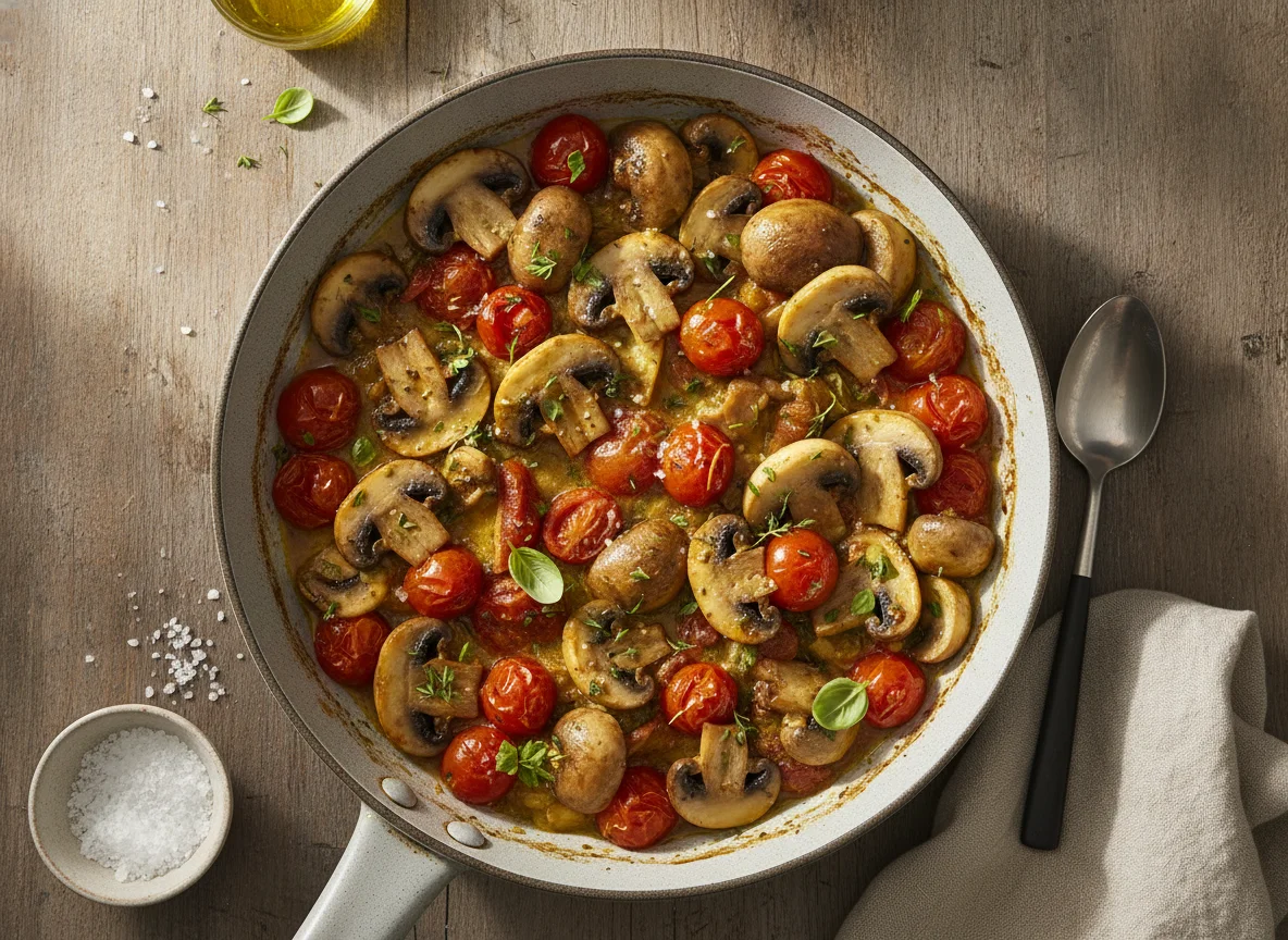 Pilz-Tomaten-Pfanne photo