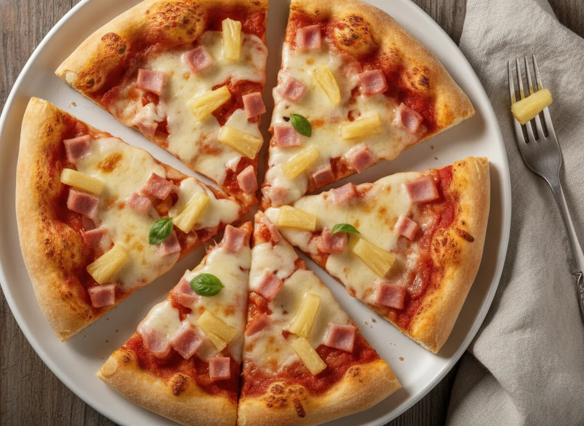 Pizza Hawaii Stücke photo
