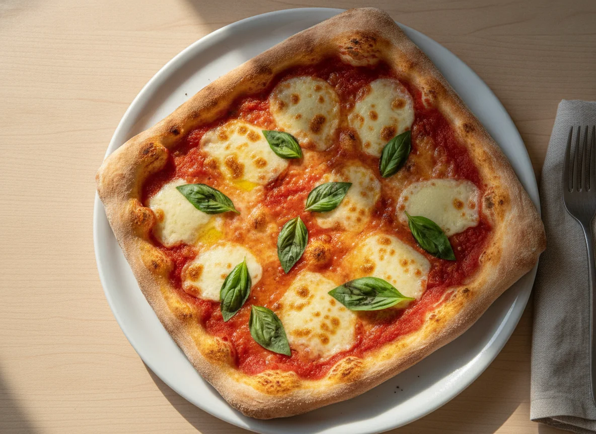 Pizza Margherita (eckig) photo