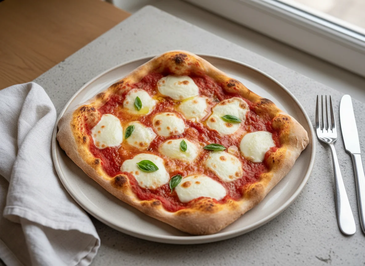 Pizza Margherita (rechteckig) photo