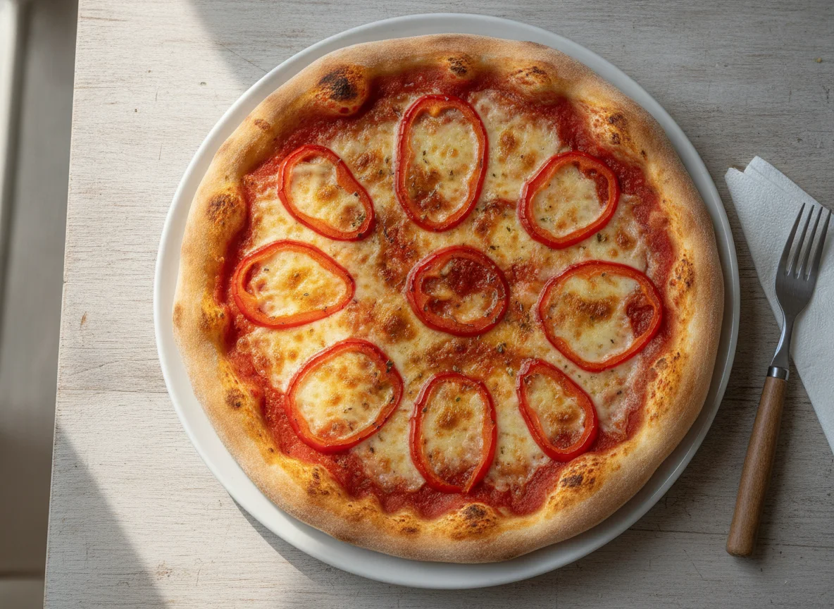 Pizza mit Paprika photo