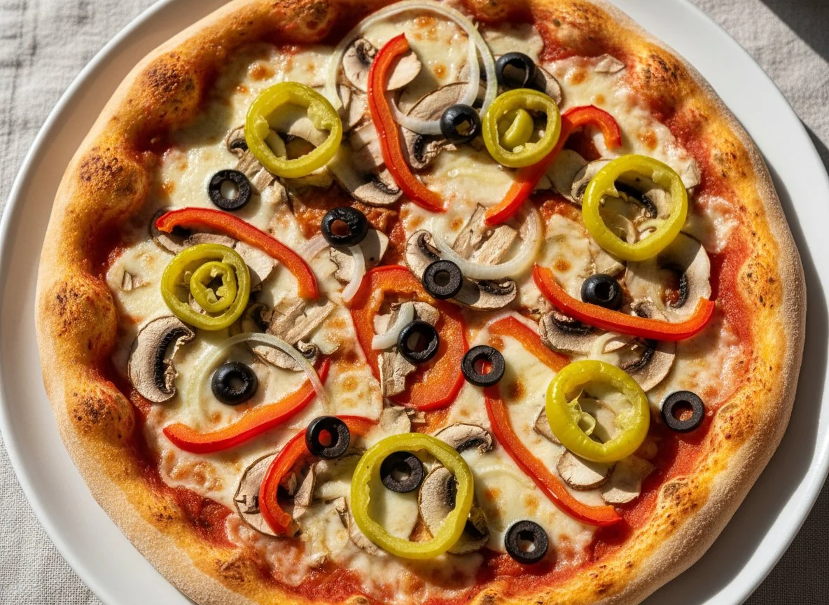 Pizza mit verschiedenen Belägen photo