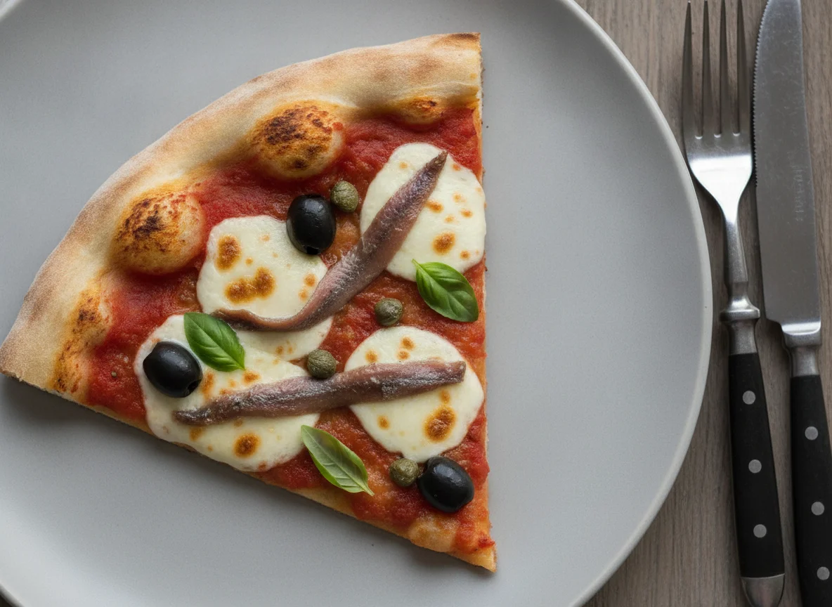 Pizza Napoli Stück photo
