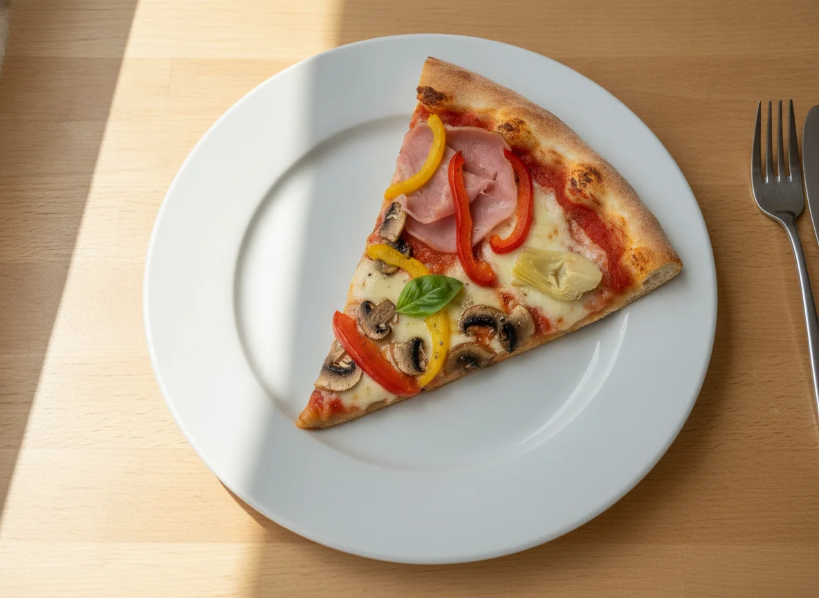 Pizza Quattro Stagioni Stück photo