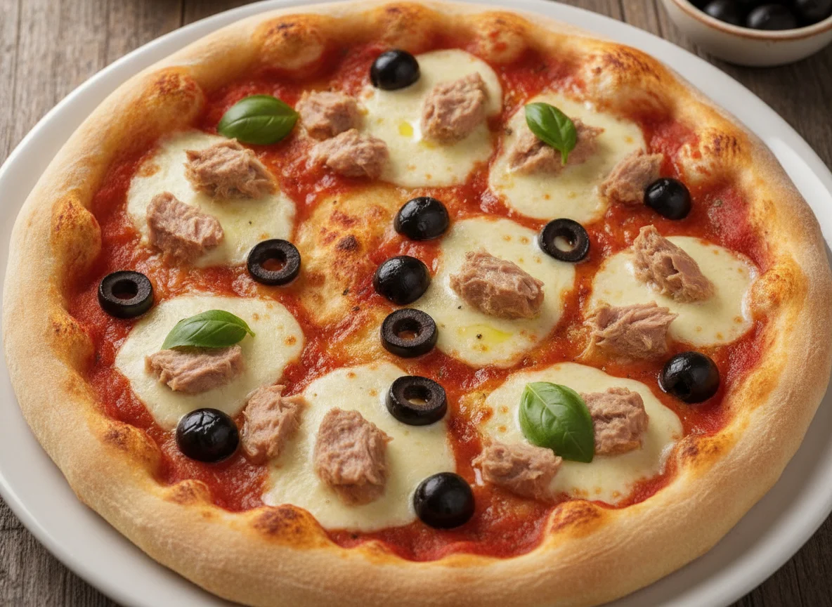 Pizza Tonno e Olive photo