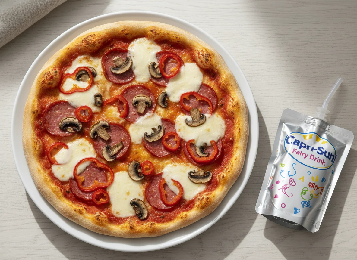 Pizza und Capri-Sun photo