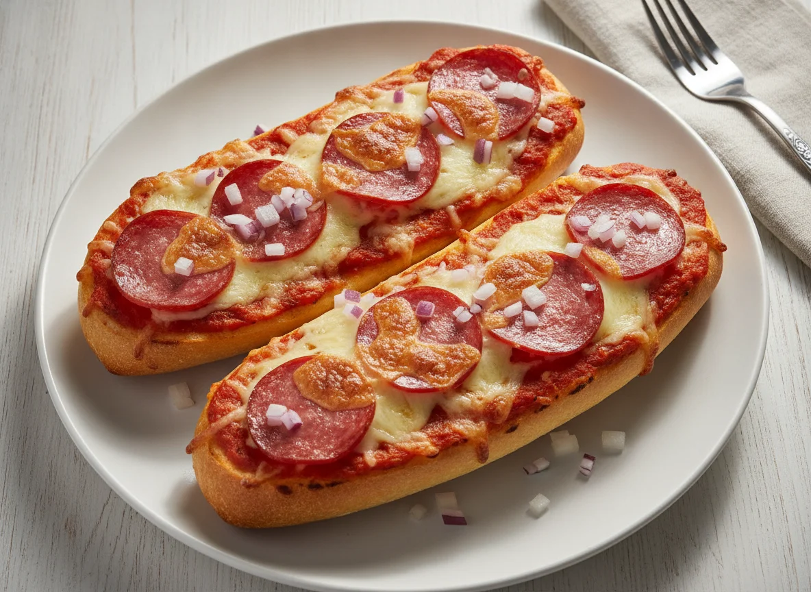 Pizza-Baguette Salami photo